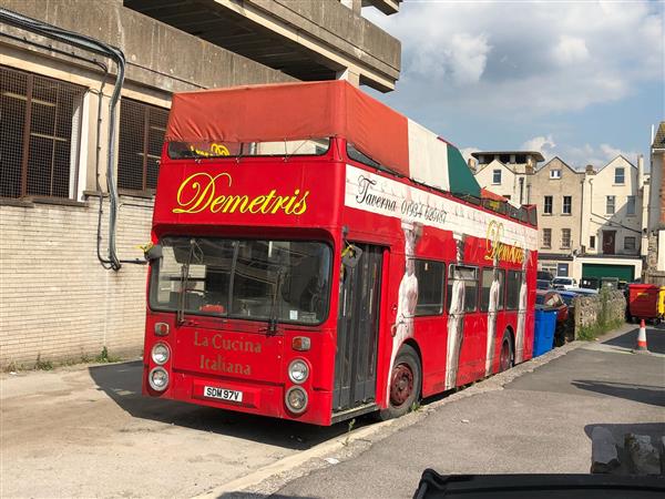 1980 Daimler Fleeline open top bus