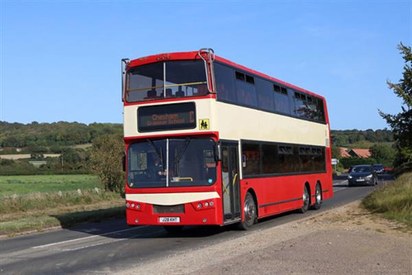 Leyland Olympian Triaxle coach, ex Hong Kong. Leyland Olympian Triaxle coach, ex Hong Kong.