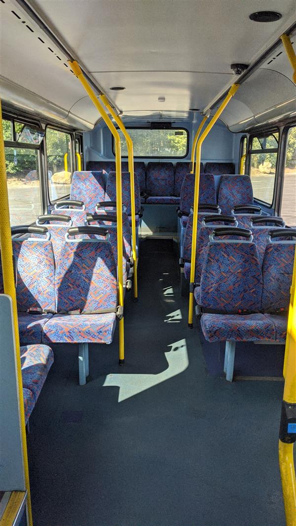 2001 Volvo B7, PSVAR,  74 seats with  belts. 