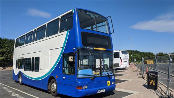 2001 Volvo B7, PSVAR,  74 seats with  belts. 