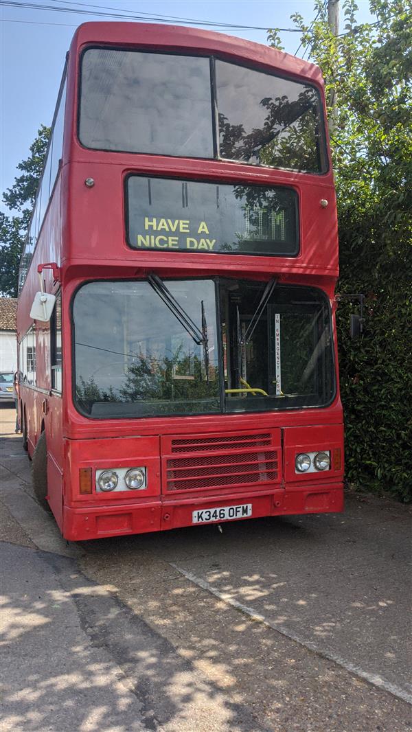 Now sold, 1993 Leyland Olympian triaxle in France 