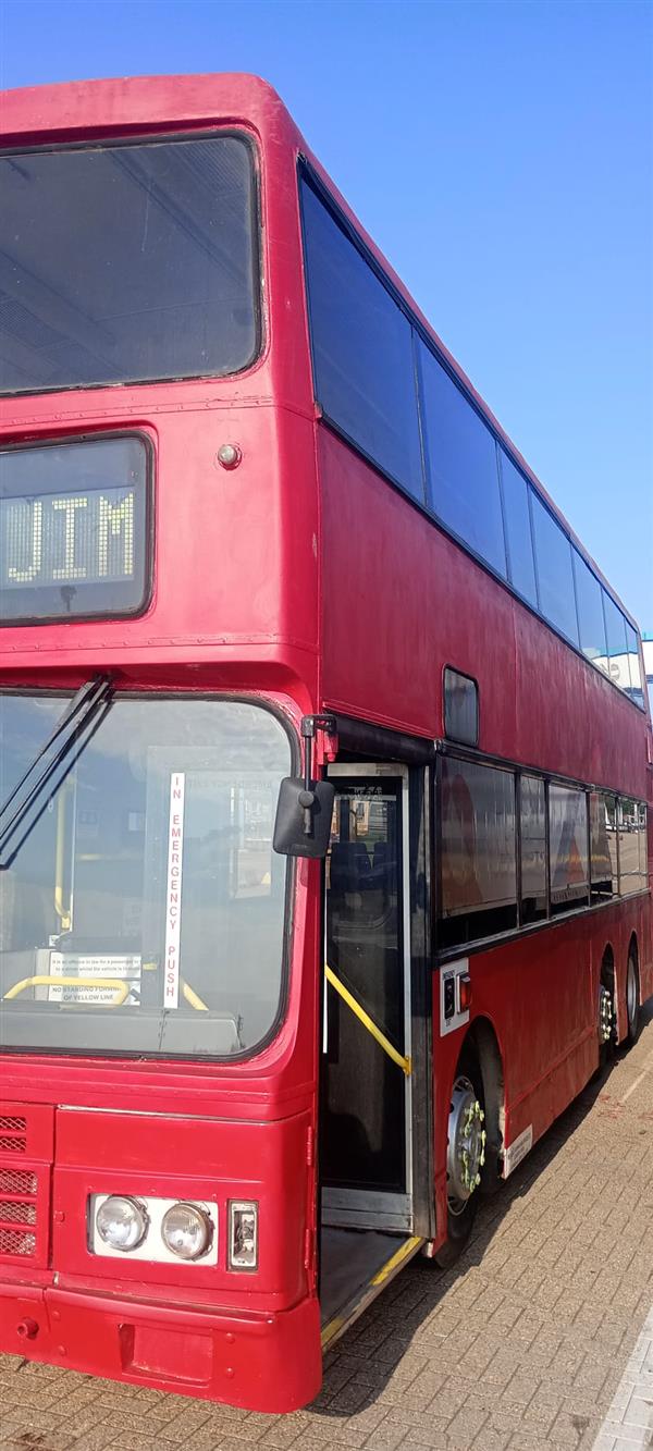 Now sold, 1993 Leyland Olympian triaxle in France 