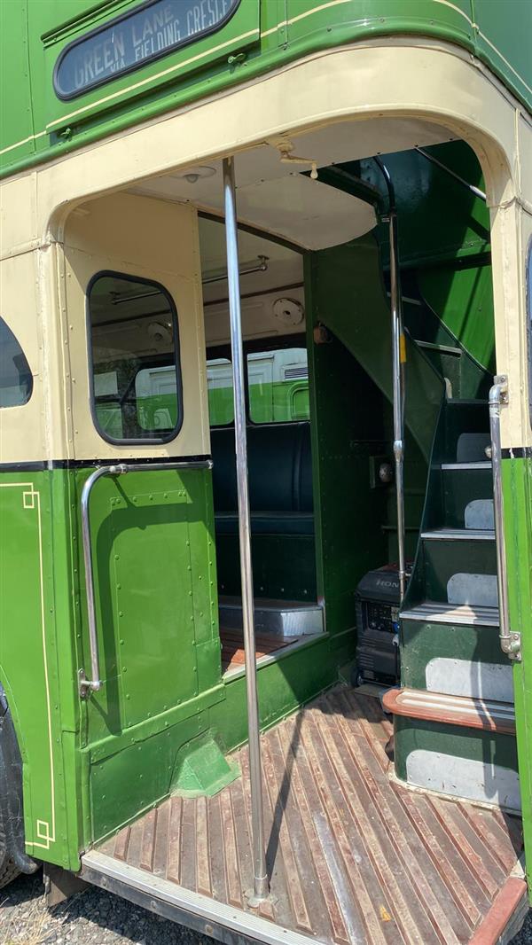 1949 Guy Arab back loader, half cab double decker 