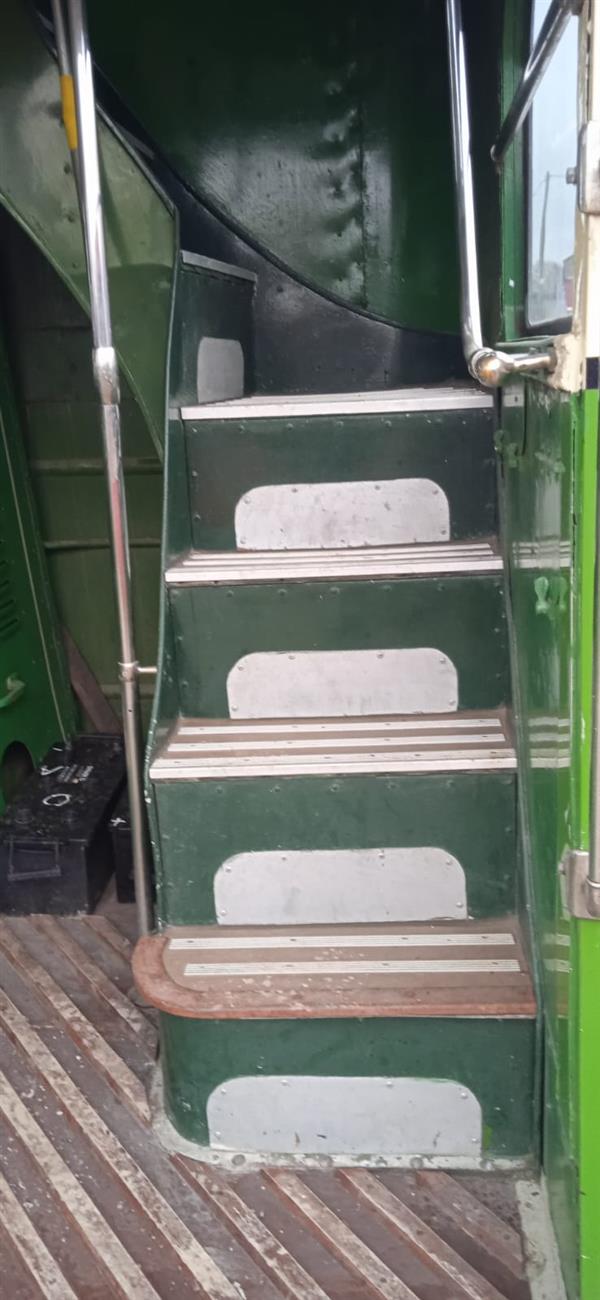 1949 Guy Arab back loader, half cab double decker 