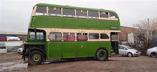 1949 Guy Arab back loader, half cab double decker 