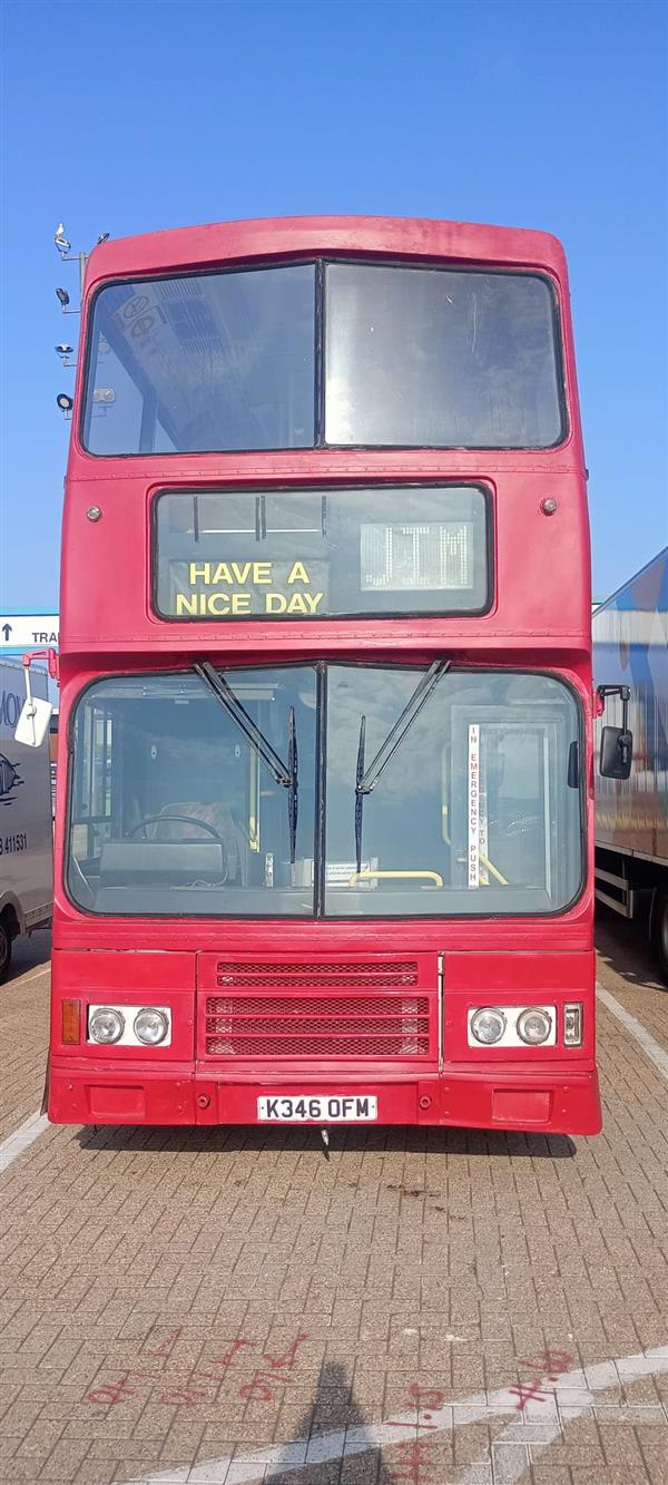 Now sold, 1993 Leyland Olympian triaxle in France 